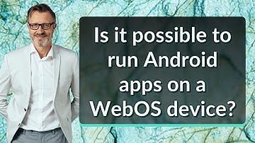 Is it possible to run Android apps on a WebOS device?