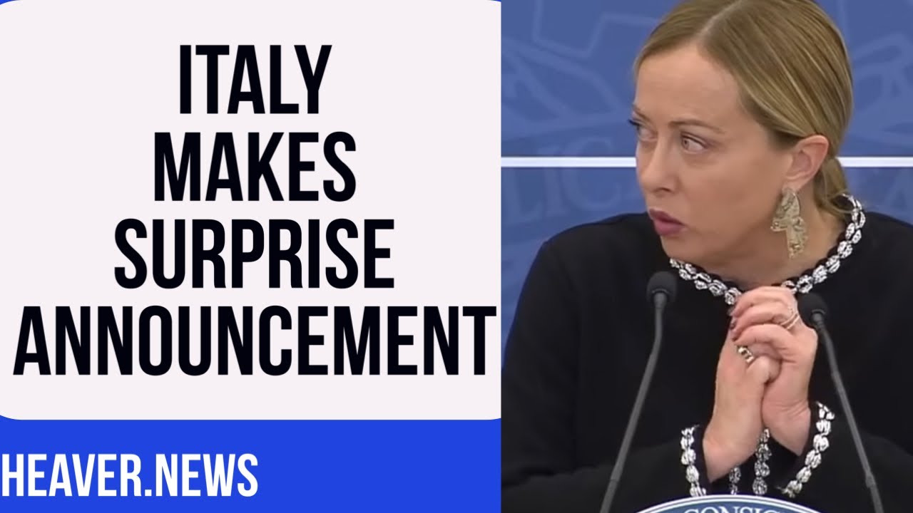 Italy’s Surprise Announcement ALARMS Establishment