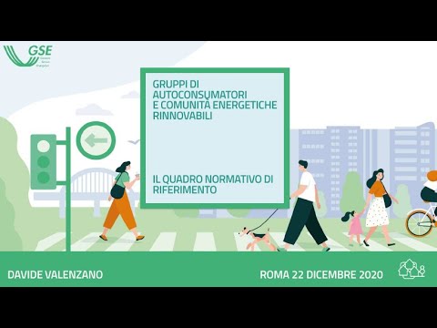 Webinar GSE: Gruppi di autoconsumatori e comunità di energia rinnovabile