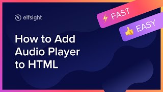 How to Add Audio Player Widget to HTML (2021)