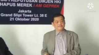 Eddie Kusuma, SH, MH:  Dihapusnya Merk Ayam Geprek Bensu Oleh Dirjen HKI Merupakan Pelanggaran Hukum