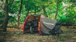 SOLO Motorcycle Camping ในป่าฝนเขตร้อนริมแม่น้ำ | ASMR | Vlog เงียบ