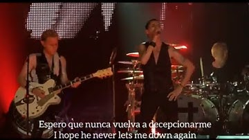 Depeche Mode - Never Let Me Down Again Live HD lyrics subtitulado español ingles HQ remix