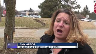 Man dies after crashing into parked cars in Ann Arbor