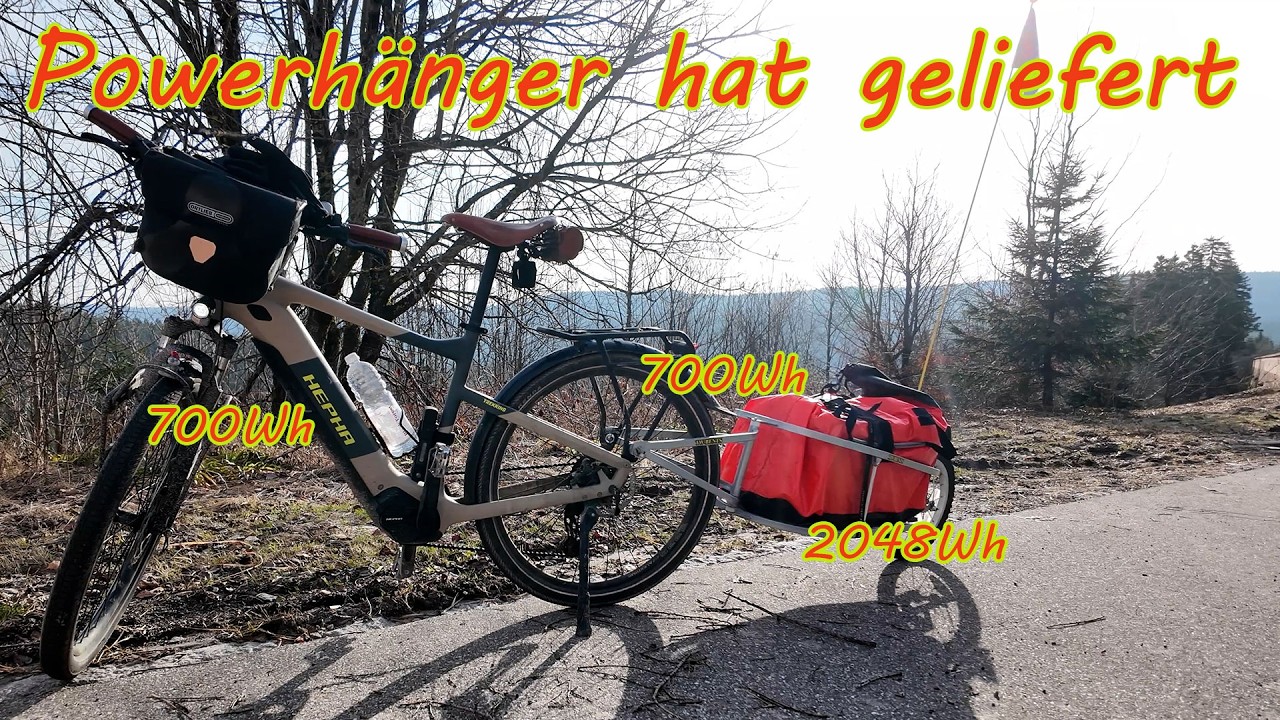 Mit Poweranhänger über die Hochstraße