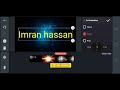 How to make intro video in mobile for youtube free # kinemaster # Animated #free intro video