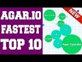 Agario  fastest top 10  lucky moments 