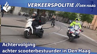 Achtervolging achter scooter / scooter chase