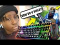 PLAYING FORTNITE WITH MOUSE & KEYBOARD FOR THE 1ST TIME!