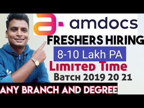 amdocs off campus hiring 2020 21 batch | amdocs Freshers hiring | Any Graduate apply | Diploma jobs