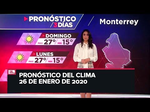 clima para hoy 26 de enero de 2020