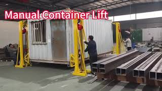 20T Portable Manual Container Lift Jack for Shipping Container Leveling and Lifting