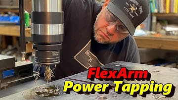 FlexArm Power Tapping the Stoker Engine Fixture Plate & Final Fit-up