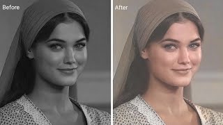 How To Color Old Black & White Photo  Online For Free |Photo Editing Tutorial.