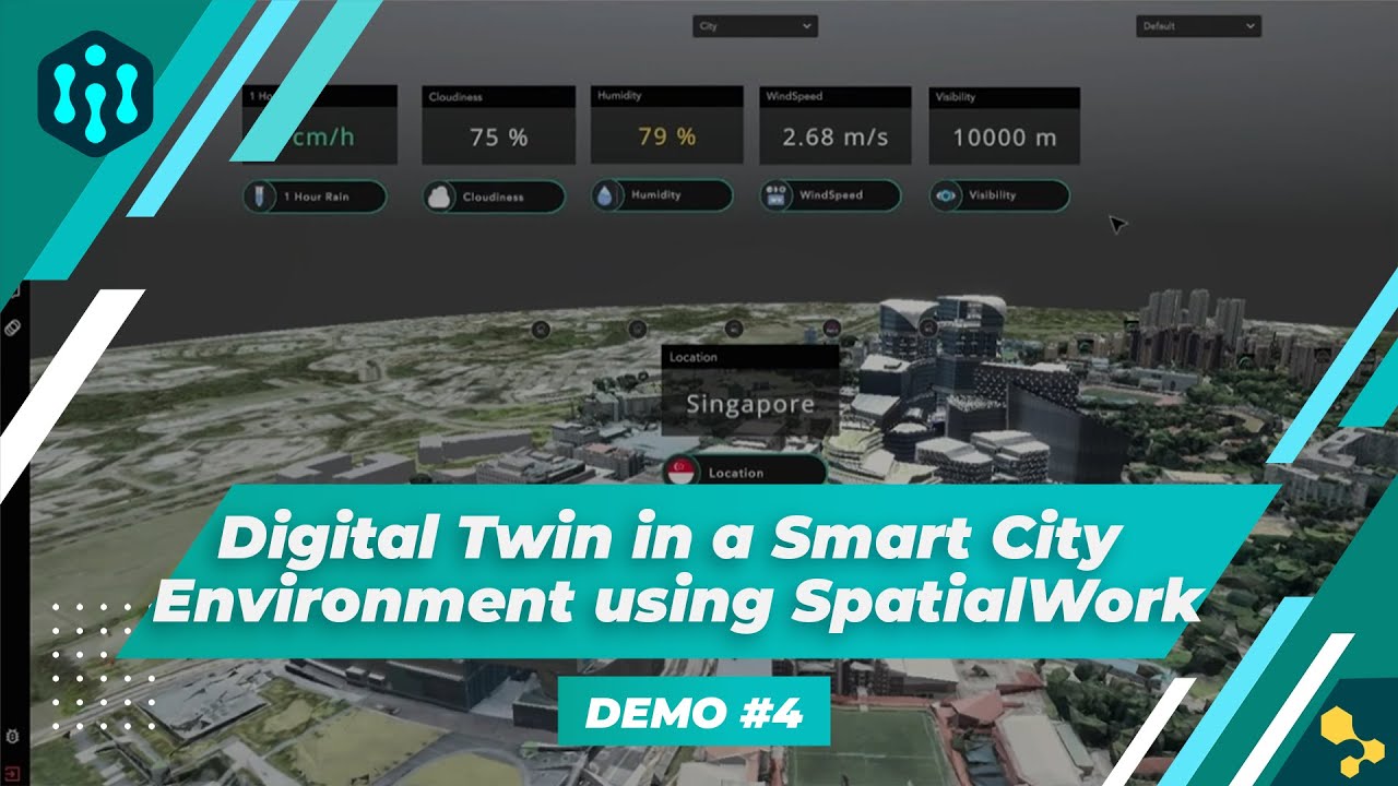 Digital Twin in a Smart City Environment using SpatialWork - YouTube