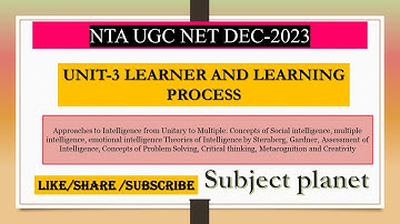Concepts of Problem Solving, Critical thinking, Metacognition and Creativity|| UNIT -3B|| UGC NET||
