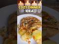 COZY DINNER IDEA 🍗 Juicy Chicken &amp; Potatoes.   #chicken #dinner #cooking