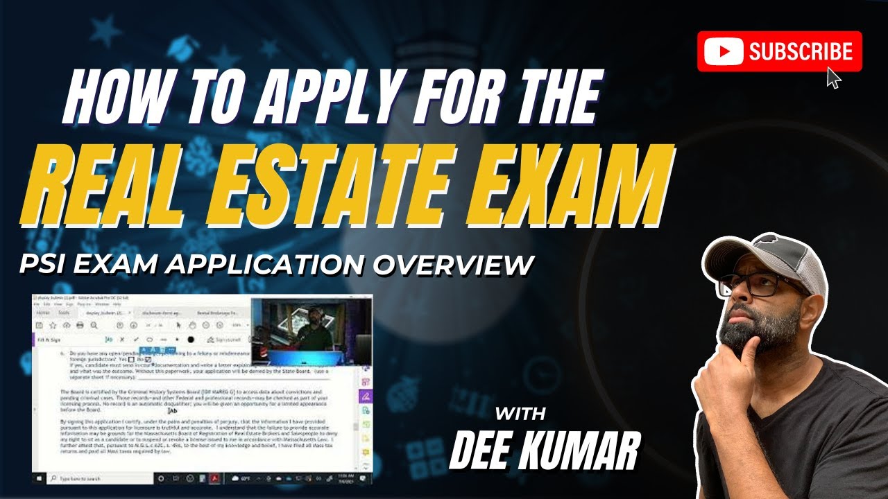 How to Fill Out the PSI Real Estate Exam Application (updated 2022
