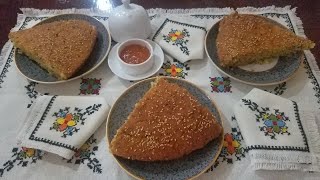 حرشة سائلة في الفرن بالسانوج و الزرارع Galette (harcha) au four