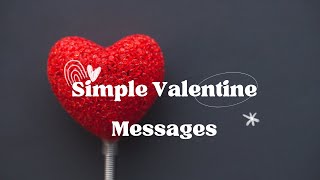 💕Simple Valentine Messages | Love screenshot 1