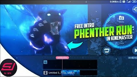HOW TO MAKE RUNNING PANTHER INTRO IN ANDROID  WITH #SJGFX #SAUDJERRY