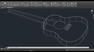 Beginner Tutorial 1 (AutoCAD 2017) - Designing a Guitar