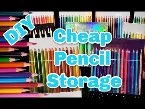 How To Make a Colored Pencil Storage Carousel (Tutorial) 