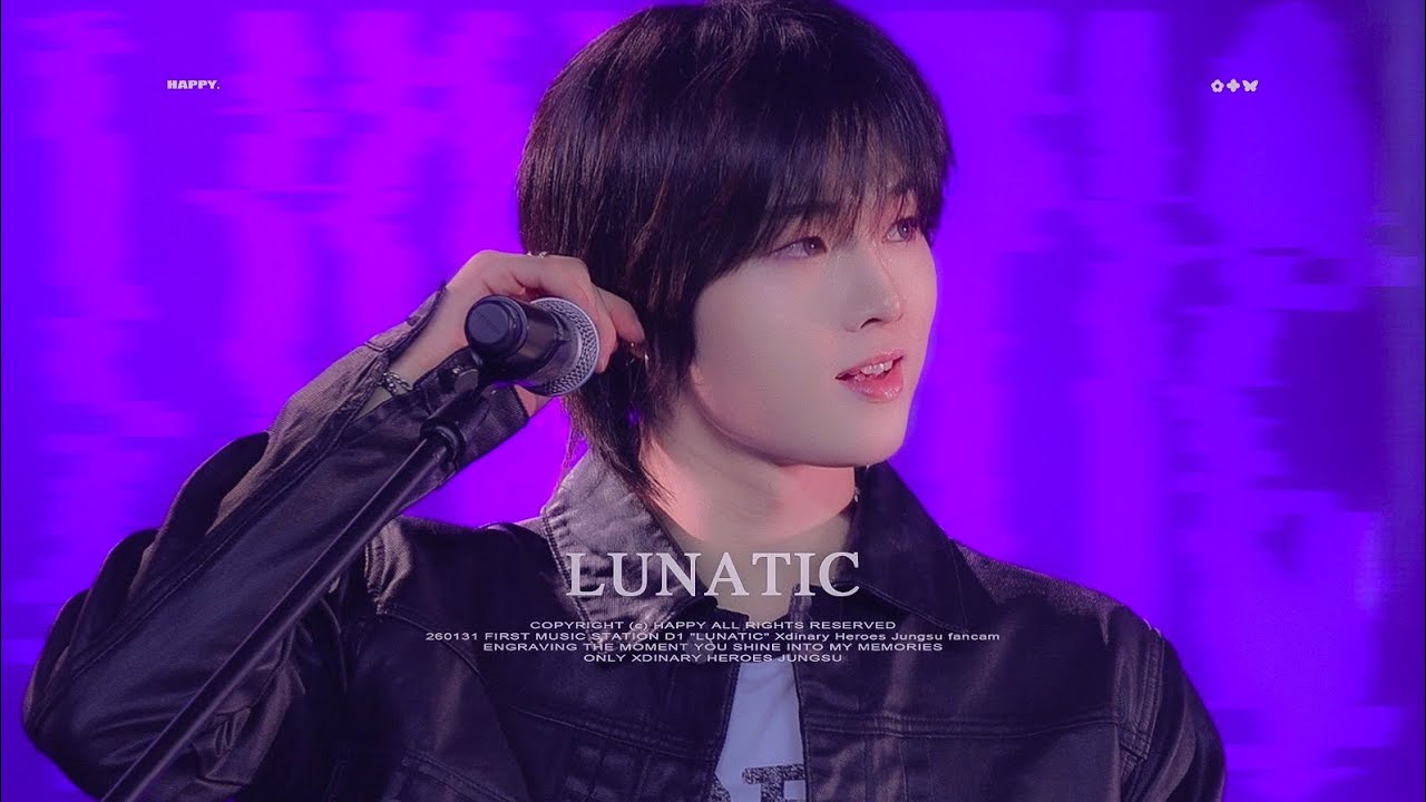 [4K] 260131 FIRST MUSIC STATION D1 'LUNATIC' (Xdinary Heroes Jungsu FanCam)