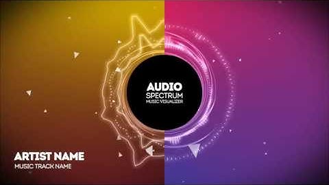 Audio React Spectrum Music Visualizer After Effects Template