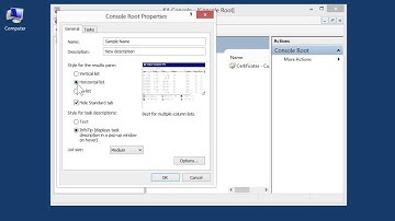 Windows 8.0 Professional - Edit a Taskpad View in a Saved MMC Console