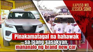 Pinakamatagal na hahawak sa isang sasakyan, mananalo ng brand new car! | Kapuso Mo, Jessica Soho