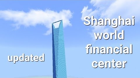 how to build the Shanghai world financial center minecraft tutorial