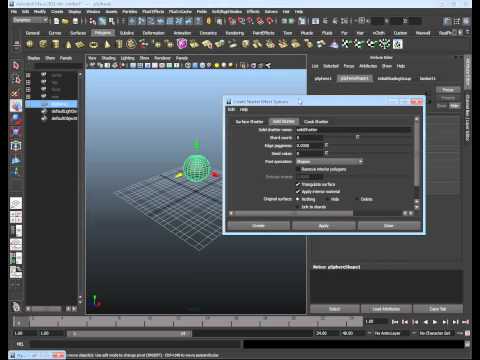 Maya Tutorial - Dynamics Solid Shatter