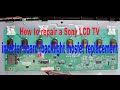 How to repair a sony lcd tv inverter board backlight mosfet replacement