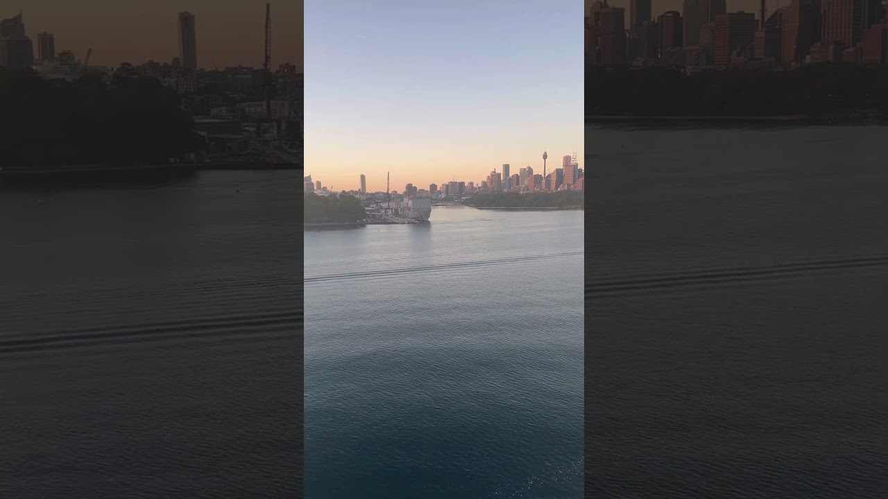 Coming into Sydney harbour | carnival splender #carnivalsplendor #sydney #sydneyharbour