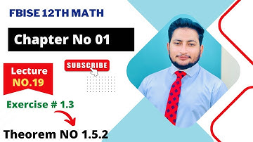 12th Class Math || Ch 1 Function and Limits || Theorem no 1.5.2