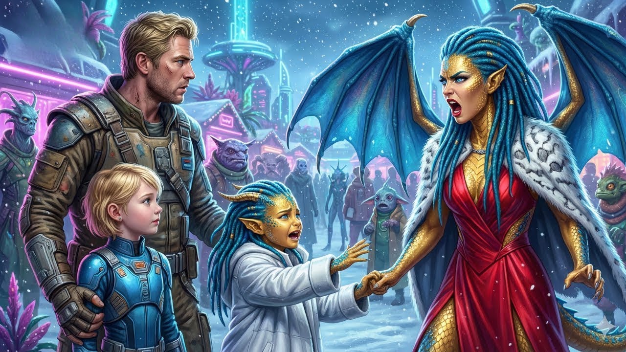 Ein fremder Mensch half einem verirrten Drachenmädchen – Stunden später traf er ihre reiche.........