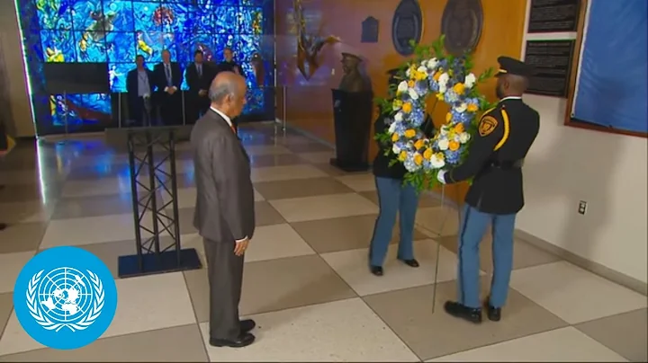 Wreath-laying ceremony for the observance of the 22nd anniversary of the bombing of UNHQ in Baghdad