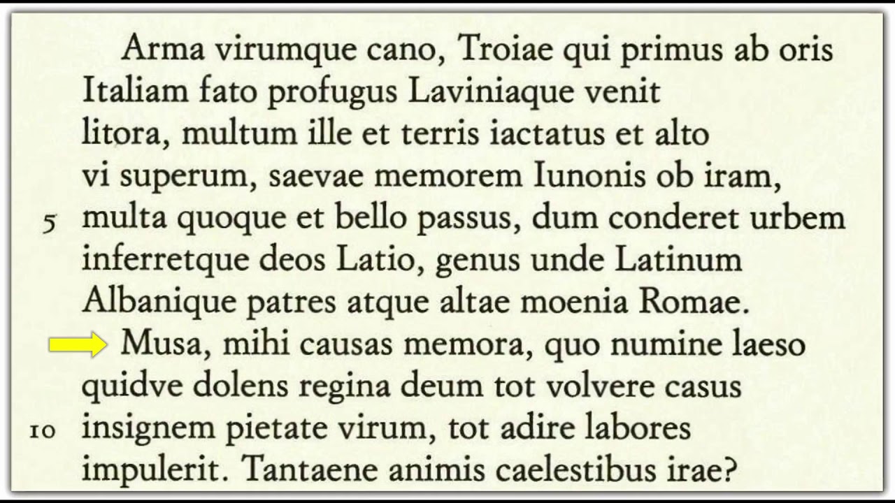 Il Proemio Dell Eneide lettura Metrica YouTube