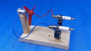 How to make Free energy Fan generator using Spark Plug