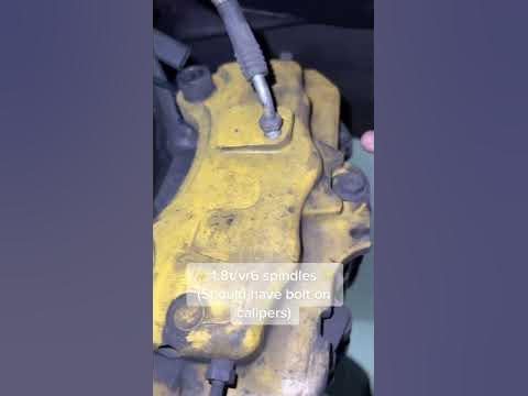 Big Brakes on a VW jetta mk4 #vw #jetta #brembo - YouTube