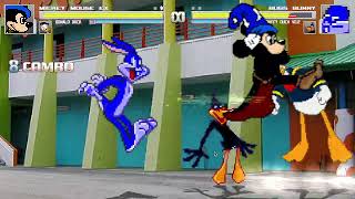 MUGEN: Sorcerer Mickey and Donald Duck vs. Bugs Bunny and Daffy Duck