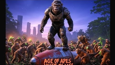 Must play mobile game AGE OF APES - Android iOS mobile game - money war #ageofapes #monkeyworld