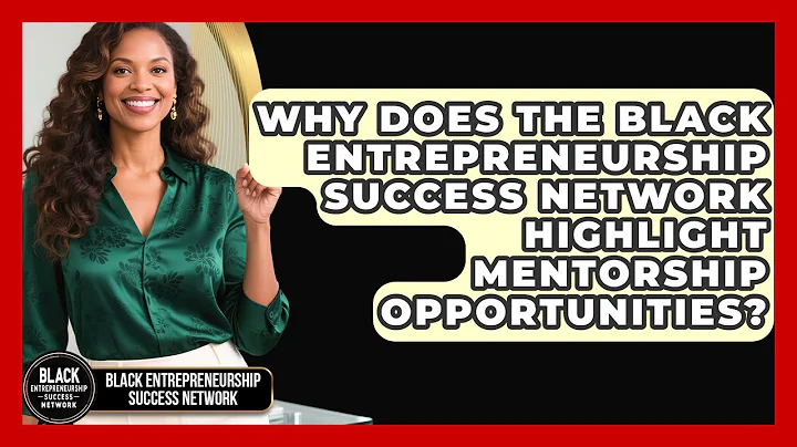 Why Does the Black Entrepreneurship Success Network Highlight Mentorship Opportunities?