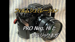 FUJIFILM X-T4 フィルムシュミレーション PRO Neg Hi と クラシックネガ 4K