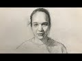 Portrait Drawing with Charcoal - How to Measure for Proportions