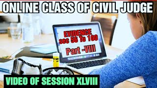 The Evidence Act 1872//JMSC//VIDEO OF ONLINE CLASS OF CIVIL JUDGE//SESSION-XLVIII/30 DEC 2020