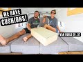 DIY Camper Van Cushions for our Booth and Bed - Van Build Ep 37