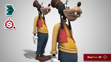 Modeling, Unwrap & Texturing Cartoon Goofy - Part6 [Unwrap]