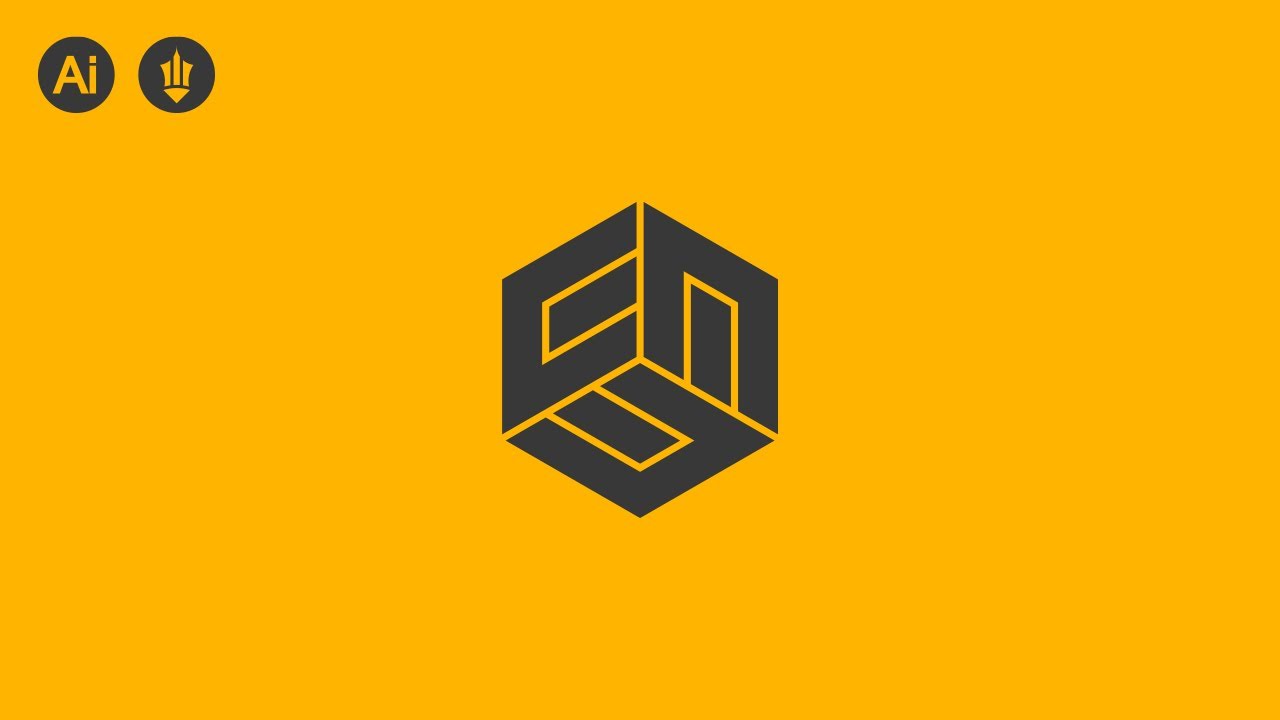 Polygon Logo Design In Illustrator | Adobe Illustrator Tutorials ...